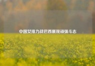 中国女排力战巴西展现顽强斗志