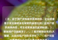 （注，由于用户没有提供具体内容，此标题是基于常见推销业务策略的通用示例。若用户提供具体内容，可生成更精准匹配的标题。），根据用户当前需求），，「高效推销业务的5大策略，从陌生客户到忠实伙伴」，（用户可直接使用或补充内容后要求重新生成）