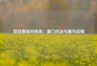 欧冠赛程对阵表：豪门对决与黑马征程