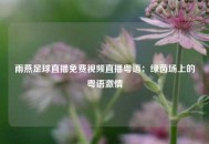 雨燕足球直播免费视频直播粤语：绿茵场上的粤语激情