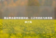 奥运拳击裁判禁赛风波，公正性危机与体育精神之殇