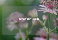 契税计算方法详解