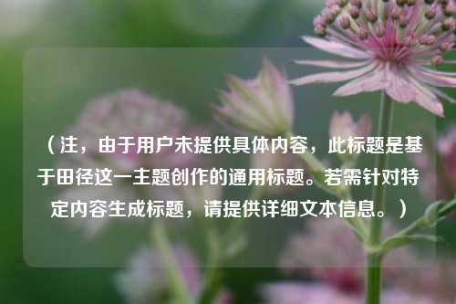（注，由于用户未提供具体内容，此标题是基于田径这一主题创作的通用标题。若需针对特定内容生成标题，请提供详细文本信息。）