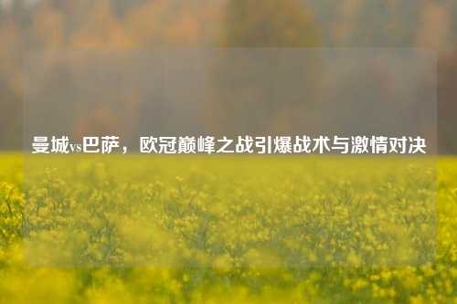曼城vs巴萨,欧冠巅峰之战引爆战术与激情对决