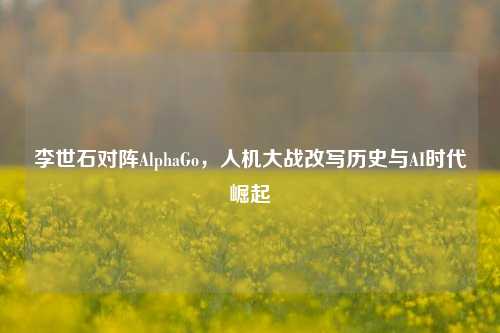 李世石对阵AlphaGo，人机大战改写历史与AI时代崛起