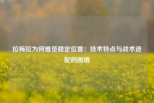 拉梅拉为何难觅稳定位置:技术特点与战术适配的困境