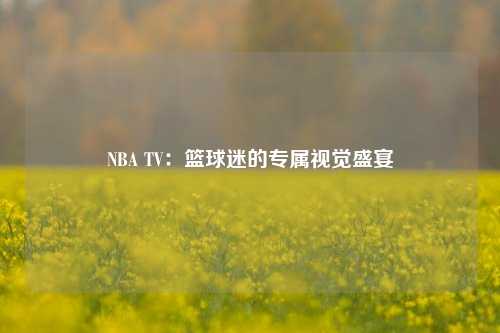 NBA TV：篮球迷的专属视觉盛宴