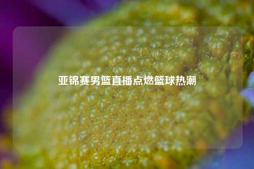 亚锦赛男篮直播点燃篮球热潮
