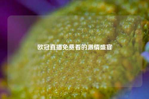 欧冠直播免费看的激情盛宴